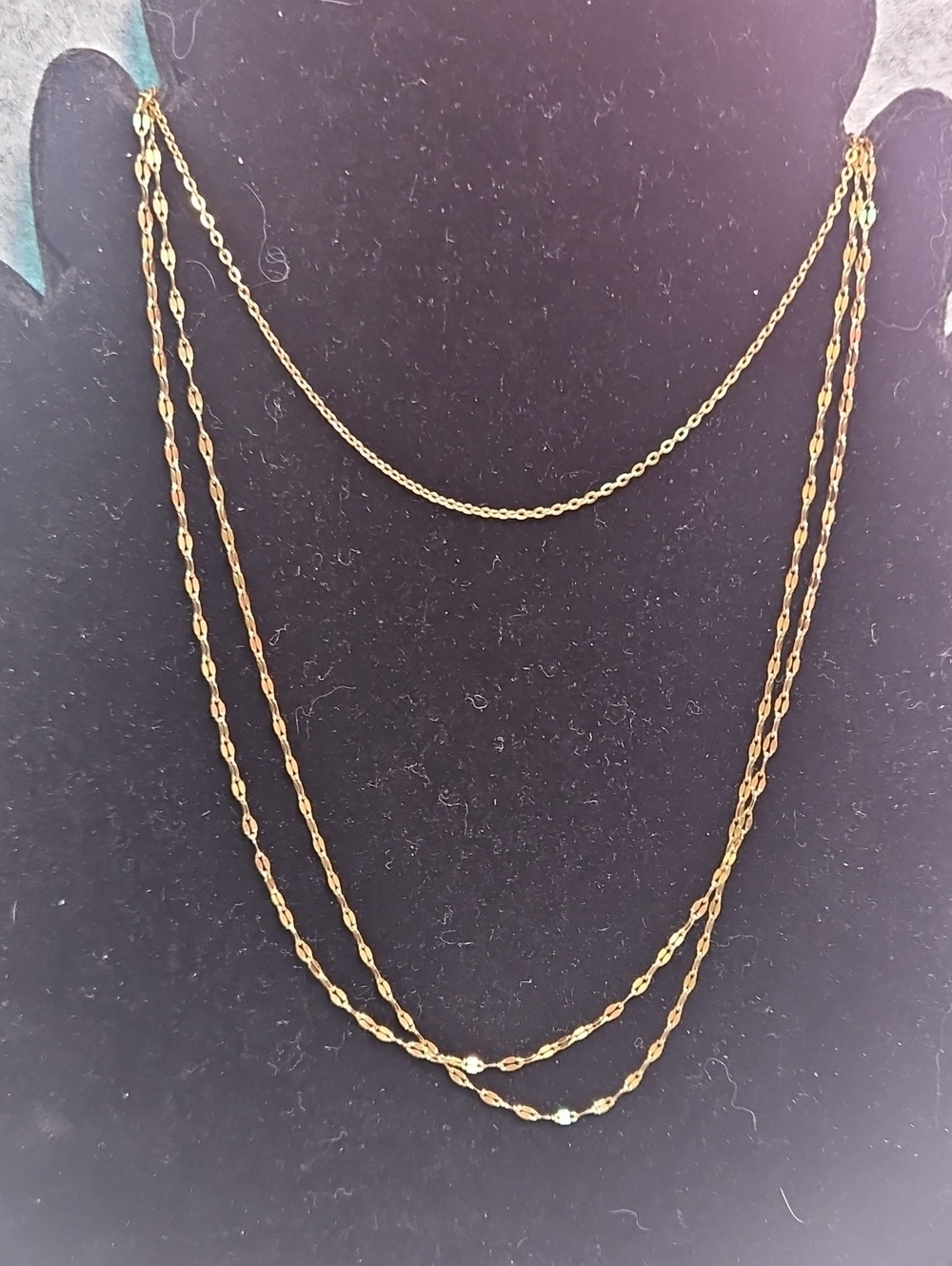 Classic Gold Chain Necklace Set Of 3- Elegant Women's Jewelry